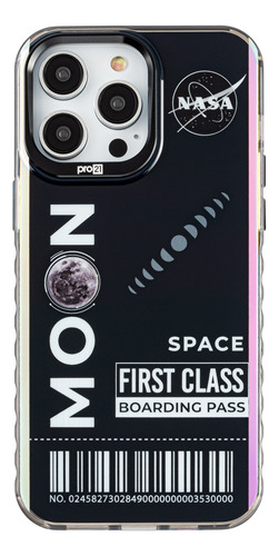 Protector Pro21 Nasa Moon Negro Para iPhone