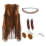 . Conjunto De Disfraz De Hippie For Mujer Ropa Hippie Años 1