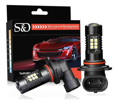 Par Kit De Faros Led H8 H11 9005 90006 Auto Luz Antinieable