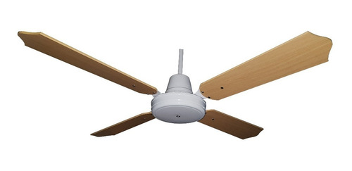 Ventilador De Techo Blanco Con Palas De Madera Haya - Sese