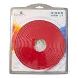 20m Mangueira Fita Led Neon 7w Vermelho 12v 400lm Ip65 Gaya