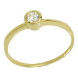 Anillo Oro 18k Solitario Mujer Joyeria Esponda