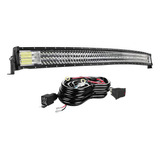 Barra De Luz Led De 52 Pulgadas Curvada 711 W De Triple Fila