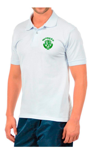 Camisa Polo Masculina Simbolo Curso Nutrição Bordado