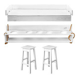 Pack's Muebles Para Balcon Deckhouse Blanco