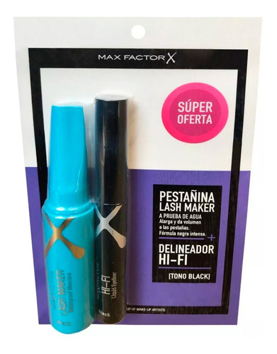 Pestañina Lash Maker + Delineador Negro