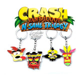 Crash Bandicoot Kit 4 Chaveiros Em Metal P/ Colecionadores