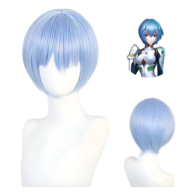 L Neon Genesis Evangelion Eva Ayanami Rei Cosplay Peluca Z