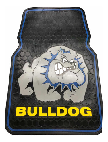 Tapete Para Auto Hule 4 Pz Imagen Bulldog