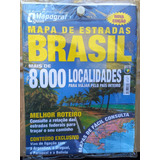 Mapa Rodoviário Do Brasil 1,40x1,00cm - Mapa De Estradas Do Brasil  Colorido Frente E Verso - Nova Edição 