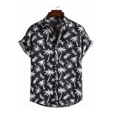 Camisa Hawaiana Moda Casual Estilo Slim Fit Para Hombre