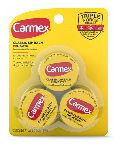 Carmex Bálsamo Labial Pack X 3 Unidades
