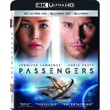 4k Ultra Hd + Blu-ray 2d + 3d Passengers / Pasajeros (2016)