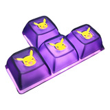  Keycap Teclado Mecanico Pikachu Pokemon 4pzas Personalizado