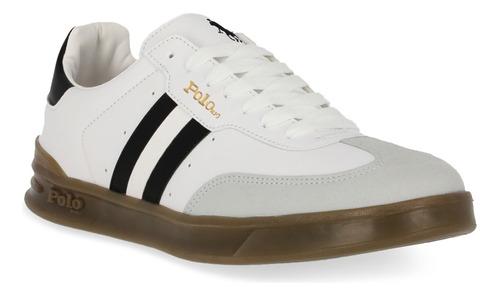 Tenis Polo Casual Caballero Blanco 628-55