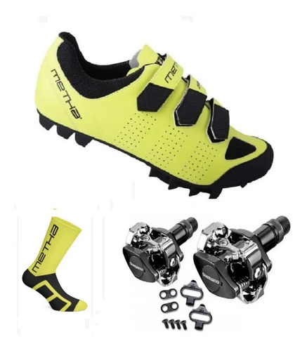 Zapatilla Ciclismo Mtb Metha Cross + Pedal Shimano + Regalo