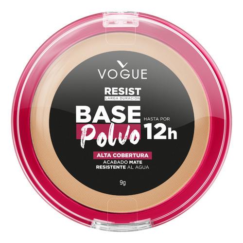 Vogue Cosméticos Base En Polvo Resist 12h Acabado Mate Tono Sensual