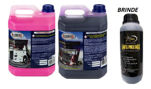 Produtos Lava Rapido Limpa Baú Roxo + Solupan Rosa 5l Brinde