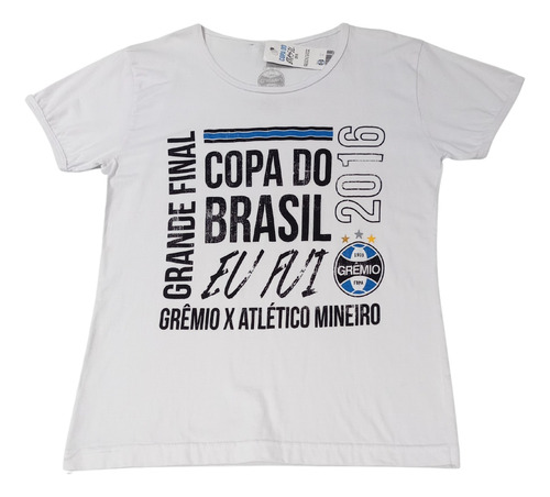 Camiseta Feminina Comemorativa Grêmio Copa Brasil 2016 Of