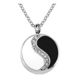 Collar Con Colgante De Joyería De Cremación Nanmuc Yin Yang,