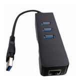 Hub Convertidor De Red Ethernet Rj45 Con 3 Puertos Usb 3.0