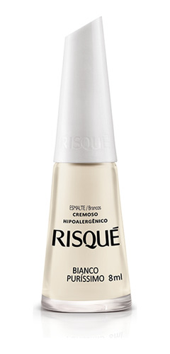 Esmalte Cremoso Risqué Branco Francesinha Bianco Puríssimo