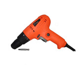 Taladro Atornillador Electrico Toyaki 350w 10mm Color Naranja Oscuro Frecuencia 1 Mhz