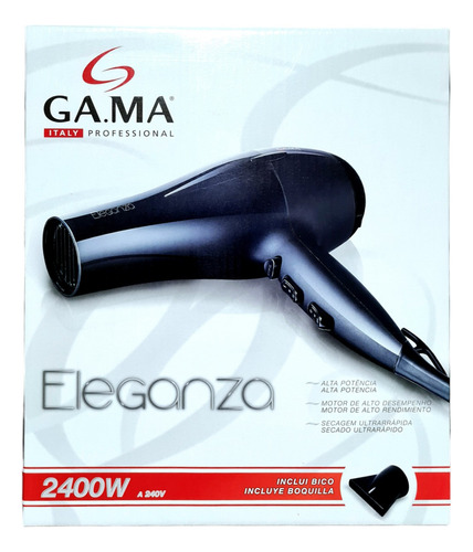 Secador De Pelo Gama Eleganza 3 Temperaturas Ultrarrápido