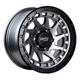 Llantas 16x8 6x139.7 Et0 Matte Grey Black Lip 8855 (set 4 Ll