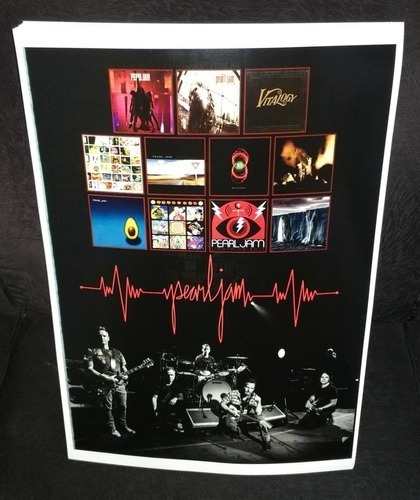 Musica Poster Pearl Jam Ten Vs Vitalogy Code Yield Capa Cd 