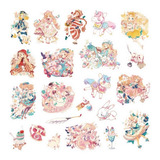 Genial Set De 22 Stickers Candy Kawaii Girls Sweet Scrapbook
