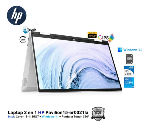 Hp 15-er0021 Core I5-1135g7 8gb 512gb 15.6fhd Toucn 360ª W11