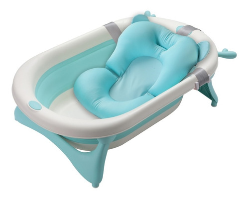 Bañera Tina Para Bebe Plegable + Cojin Marca Induhogar