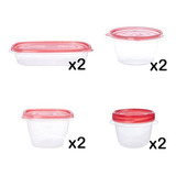 Set De 8 Contenedores Rubbermaid Take Along - Combo