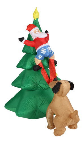 Árbol De Navidad Inflable Con Forma De Mordedura De Perro Pa