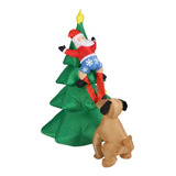 Árbol De Navidad Inflable Con Forma De Mordedura De Perro Pa