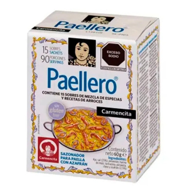 Paellera Carmencita Sazonador Para Paella Con Azafrán 60g | MercadoLibre