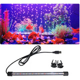 Lampara Para Pecera Acuarios Usb Luces Led Sumergible 27cm