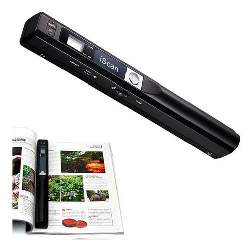 Scanner Portátil - 900dpi, A4, Cartão 32gb, Tela Lcd