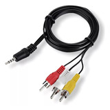 Cable Plug 3.5mm A Rca Video Y Audio De 1.2mtrs
