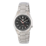 Men 's Snk607 Seiko 5 Automático Negro Dial Reloj De Pulsera