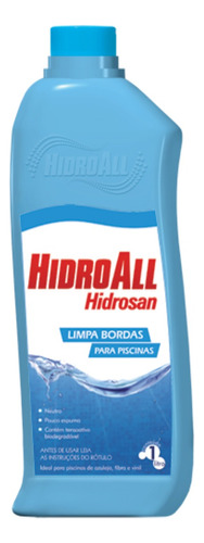 Hidrosan Limpa Bordas E Revestimento De Piscina Hidroall 1l