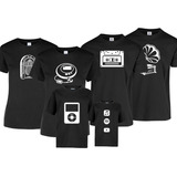 Playeras Para Familia 6 Pz Generaciones Musical Dia Del Amor