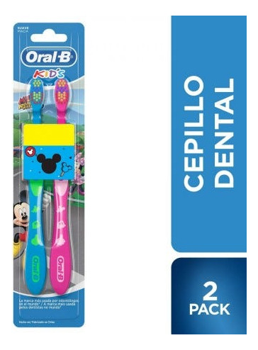 Pack X 3 Unid Cepillo Dental  Pack Mickey X2un Oral-b