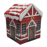 Set 4 Cajas De Casita Navideñas, Cajas Decoradas Para Regalo