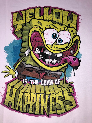 Buzo Jersey  Estampado Bob Esponja Nickelodeon