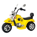Moto Elétrica Infantil Amarela Bateria 6v 
