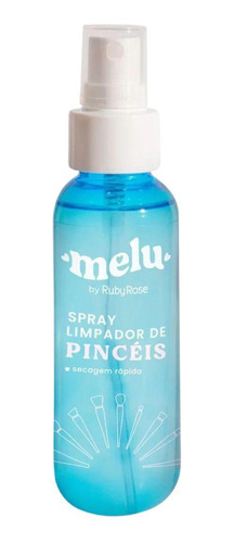 Spray Limpador De Pincéis Melu By Ruby Rose 100ml