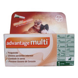 Pipeta Antiparasitario Para Pulga Bayer Advantage Multi Para Perro Hasta 4kg Color Verde