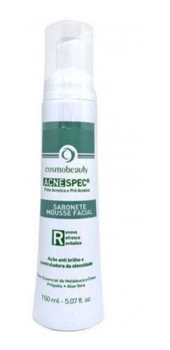 Acne Spec Sabonete Antiacne Mousse Facial Cosmobeauty 150ml